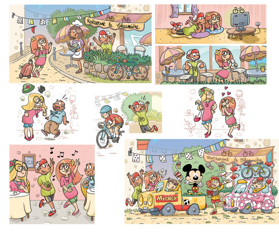 Extrait illustrations "Les fous du fondant" - Disney