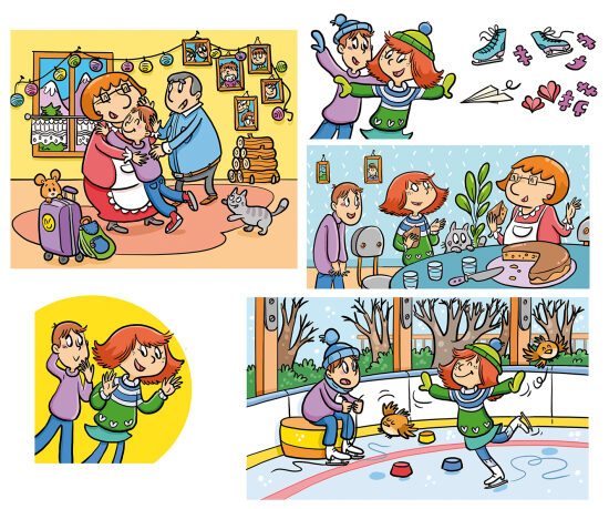 Extrait illustrations "Le sourire de Zoé" Disney