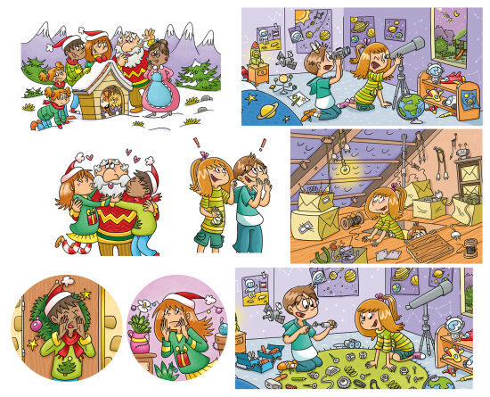 Extraits illustrations album divers